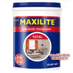 Sơn nước trong nhà Maxilite Total bề mặt bóng mờ 30CB - 5 lít