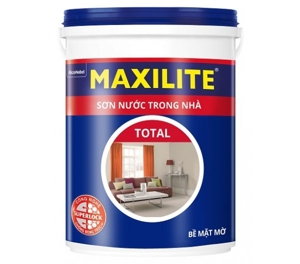 Sơn nước trong nhà Maxilite Total bề mặt bóng mờ 30CB - 18 lít