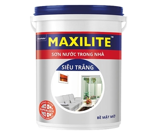 Sơn nước trong nhà Maxilite Total bề mặt bóng mờ 30CB - 18 lít