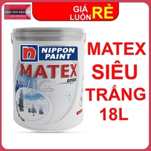 Sơn Phủ Ngoài Nhà Nippon NP-Super-Matex - 18 lít