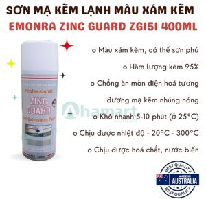 Sơn xịt kẽm lạnh ZG151 (xám kẽm sáng)