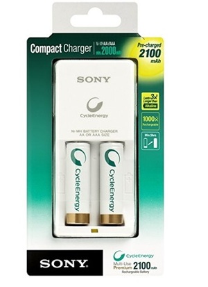 Sạc pin Sony BCG-34HW2KN (kèm 2 pin AA)