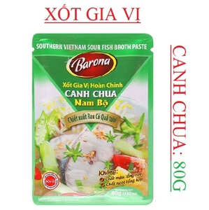 Sốt gia vị hoàn chỉnh nấu canh chua Barona gói 80g