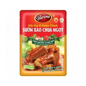 Sốt gia vị sườn xào chua ngọt Barona gói 80g