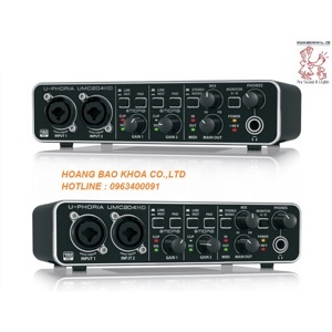 Sound card thu âm Behringer U-PHORIA UMC204HD