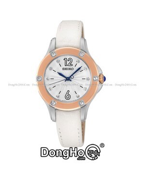 Đồng hồ nữ dây da Seiko Quartz SRZ422P2