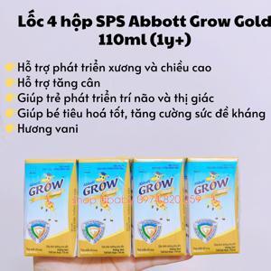 Sữa Abbott Grow hương vani - Lốc 4 hộp 110ml
