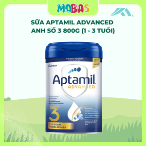 Sữa Aptamil Advanced số 3 của Anh cho bé từ 1-3 tuổi hộp 800g (mẫu mới 2022)