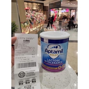 Sữa Aptamil Gold Lactose Intolerance cho bé bất dung nạp lactose hộp 900g