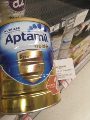 Sữa Aptamil Gold Plus số 1 của Úc cho trẻ từ 0 đến 6 tháng tuổi hộp 900g