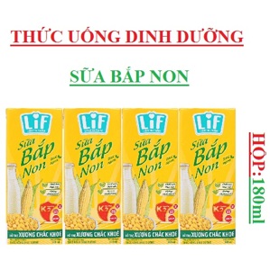 Sữa bắp non LiF lốc 4 hộp x 180ml