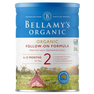 Sữa bột Bellamy's Organic số 2 - hộp 900g (dành cho trẻ từ 6-12 tháng tuổi)