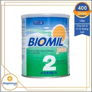 Sữa bột Biomil Plus số 2 - hộp 400g (6-12 tháng)