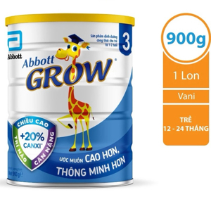 Sữa bột Abbott Grow 3 - hộp 900g (dành cho trẻ từ 1 - 3 tuổi)