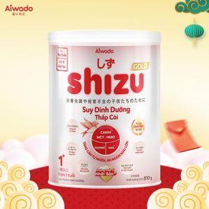 Sữa bột Aiwado Shizu Gold Suy Dinh Dưỡng Thấp Còi 1+ 810g (trên 12 tháng)