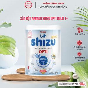 Sữa bột Aiwado Shizu Opti Gold 1+ 810g (trên 12 tháng)