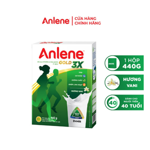 Sữa bột Anlene Gold Movepro vani hộp 440g (trên 40 tuổi)