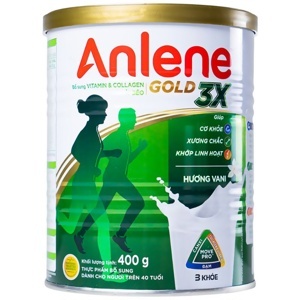 Sữa bột Anlene - hộp 400g (hộp thiếc dành cho người từ 19 đến 50 tuổi)