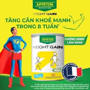 Sữa bột Appeton Weight Gain Adult - hộp 450 g