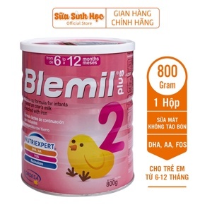 Sữa bột Blemil Plus 2 - 800g (dành cho trẻ từ 6-12 tháng)