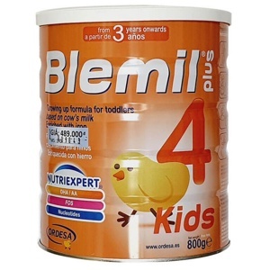 Sữa bột Blemil Plus 4 - 800g (dành cho trẻ từ 3-6 tuổi)