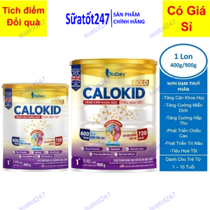 Sữa bột Calokid Gold VitaDairy - 400G (trẻ biếng ăn từ 1-10 tuổi)