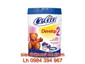 Sữa bột Celia Develop số 2 - hộp 900g (dành cho trẻ từ 6 - 12 tháng)