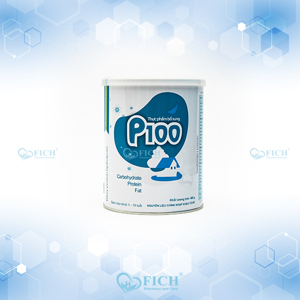 Thực phẩm bổ sung sữa bột P100 - hộp 400g, dành cho trẻ từ 6 tháng đến 10 tuổi