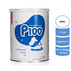 Thực phẩm bổ sung sữa bột P100 - hộp 900g ( 6 tháng đến 10 tuổi)