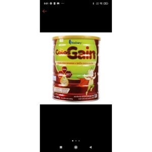 Sữa bột Colos Gain giúp bé tăng cân cho bé 1-10 tuổi lon 800g