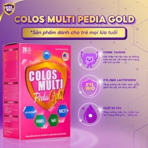 Sữa bột Colosmulti Pedia Gold hộp 28 gói x 16g
