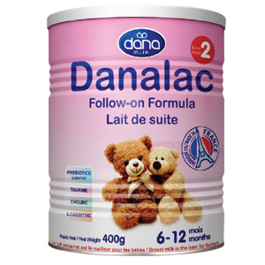 Sữa bột Danalac số 2 400G cho trẻ từ 6-12 tháng tuổi