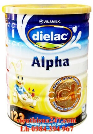 Sữa bột Dielac Alpha 123 - hộp 900g (dành cho trẻ từ 1 - 3 tuổi)