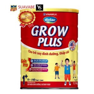 Sữa bột Dielac Grow Plus 1+ - Lon 1.5kg (Cho trẻ từ 1 – 2 tuổi)