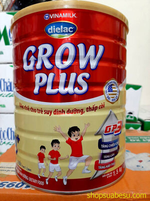 Sữa bột Dielac Grow Plus 1+ - Lon 1.5kg (Cho trẻ từ 1 – 2 tuổi)