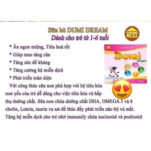 Sữa bột dumi dream 900g