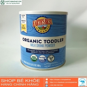 Sữa bột Earth Best xanh Organic Todder của Mỹ 680g
