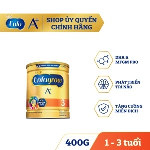 Sữa bột Enfagrow A+ 3 - hộp 400g (dành cho trẻ từ 1 - 3 tuổi)