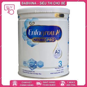 Sữa bột Enfagrow A2 Neuro Pro 3 dành cho trẻ 1-6 tuổi 350g