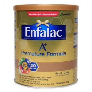 Sữa bột Enfalac Premature Formula A+ - hộp 400g (dành cho trẻ thiếu tháng, nhẹ cân)