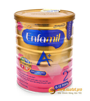 Sữa bột Enfamil A+ 2 - hộp 900g (dành cho trẻ từ 6 - 12 tháng)
