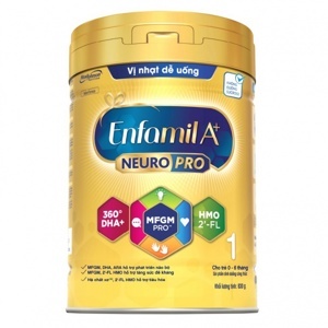 Sữa bột Enfamil A+ 1 DHA+ MFGM Pro - hộp 830g (dành cho trẻ từ 0 - 6 tháng)