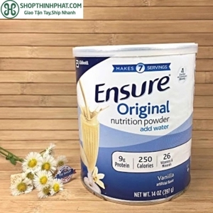 Sữa bột Abbott Ensure Nutrition Powder của Mỹ - hộp 397g