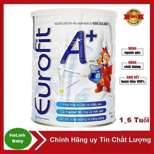 Sữa bột Eurofit A+ - hộp 900g (dành cho trẻ từ 1-6 tuổi)