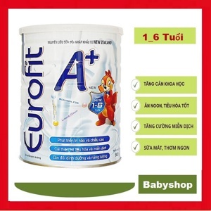 Sữa bột Eurofit A+ - hộp 900g (dành cho trẻ từ 1-6 tuổi)