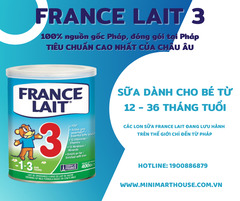 Sữa bột France Lait số 3 - 400g, 1-3 tuổi