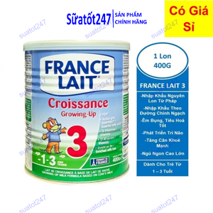 Sữa bột France Lait số 3 - 400g, 1-3 tuổi