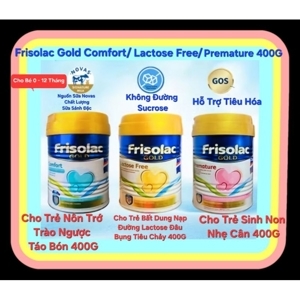Sữa bột Frisolac Gold Premature - hộp 400g (dành cho trẻ sinh non, nhẹ cân)