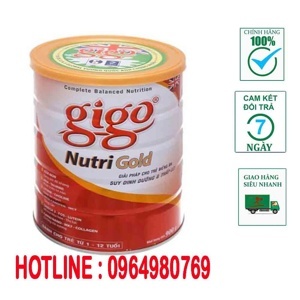 Sữa bột Gigo Nutri Gold lon 900g (1 - 12 tuổi)