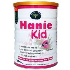 Sữa bột Hanie Kid 1 dành cho trẻ biếng ăn & suy dinh dưỡng 0-6 tháng tuổi (900g)